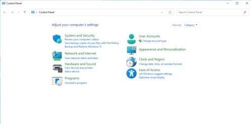 windows11控制面板怎么找 windows11控制面板位置介绍