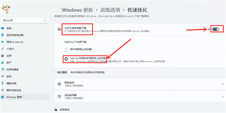 windows11如何打开传递优化功能 windows11打开传递优化功能方法介绍