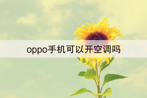 oppo手机可以开空调吗(10秒前已更新)