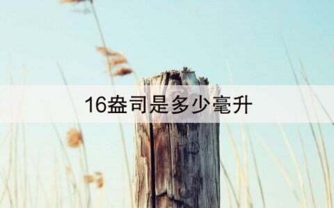 16盎司是多少毫升(44秒前已更新)