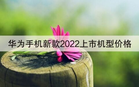 华为手机新款2022上市机型价格