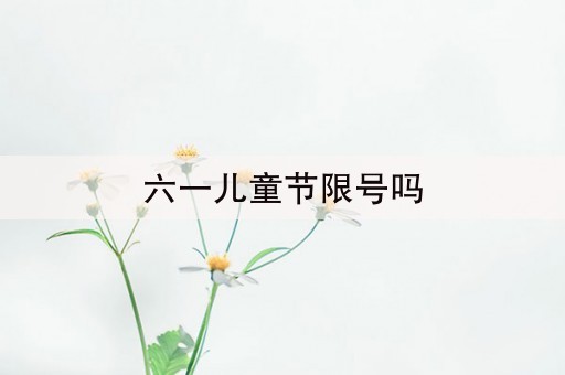 六一儿童节限号吗