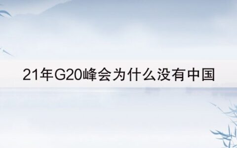 21年G20峰会为什么没有中国