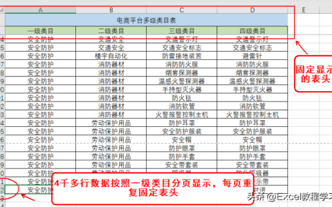 excel怎么固定表头（EXCEL固定菜单栏）